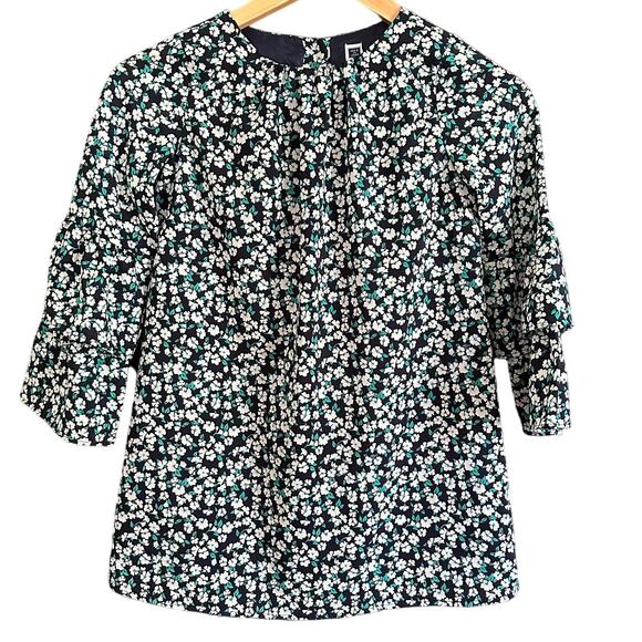 JANIE and JACK | Girls Floral Bell Sleeve Shift Dress | Size 6 - Picture 1 of 5